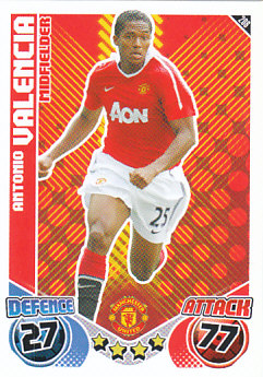 Antonio Valencia Manchester United 2010/11 Topps Match Attax #208